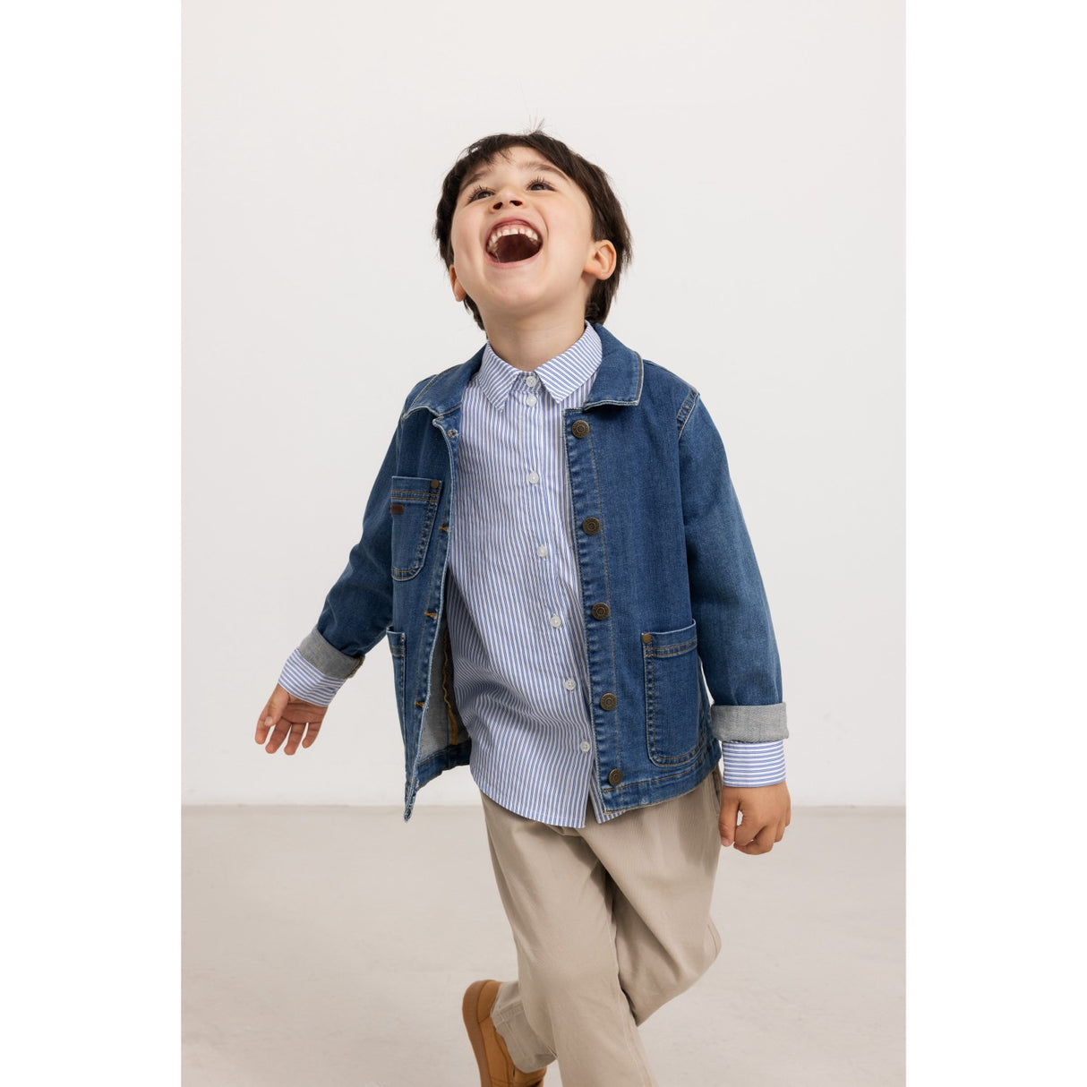 MarMar Poplin Bolich Blue Strips Tommy Shirt