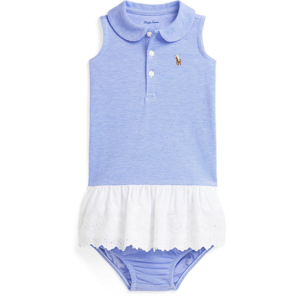 Ralph Lauren Baby Harbor Island Blue Multi Day Dress