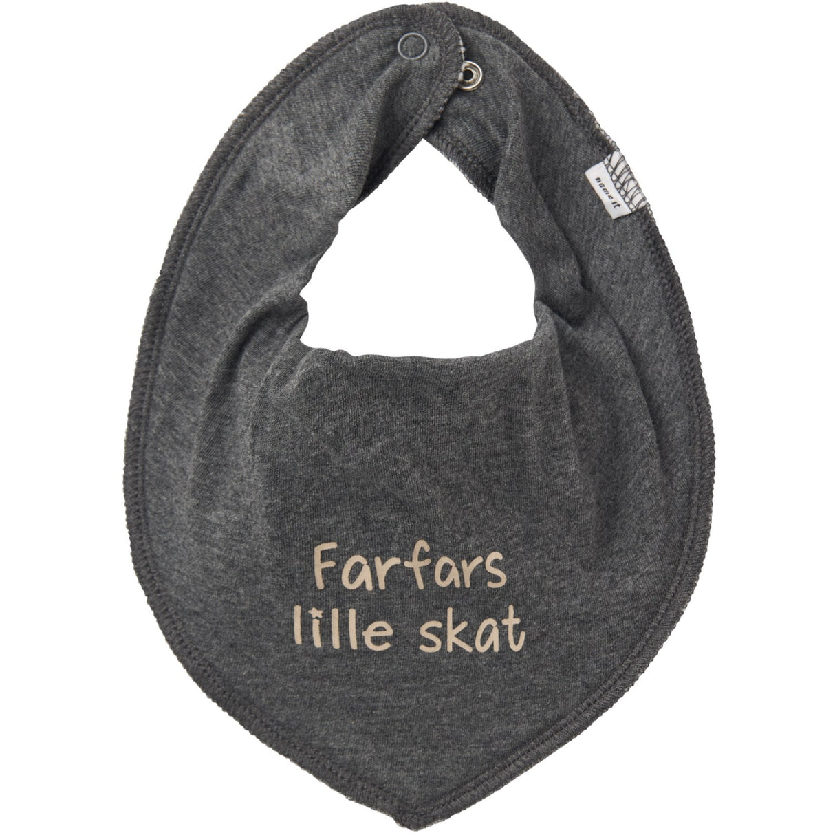Name It Dark Grey Melange Yatte Scarf Bib