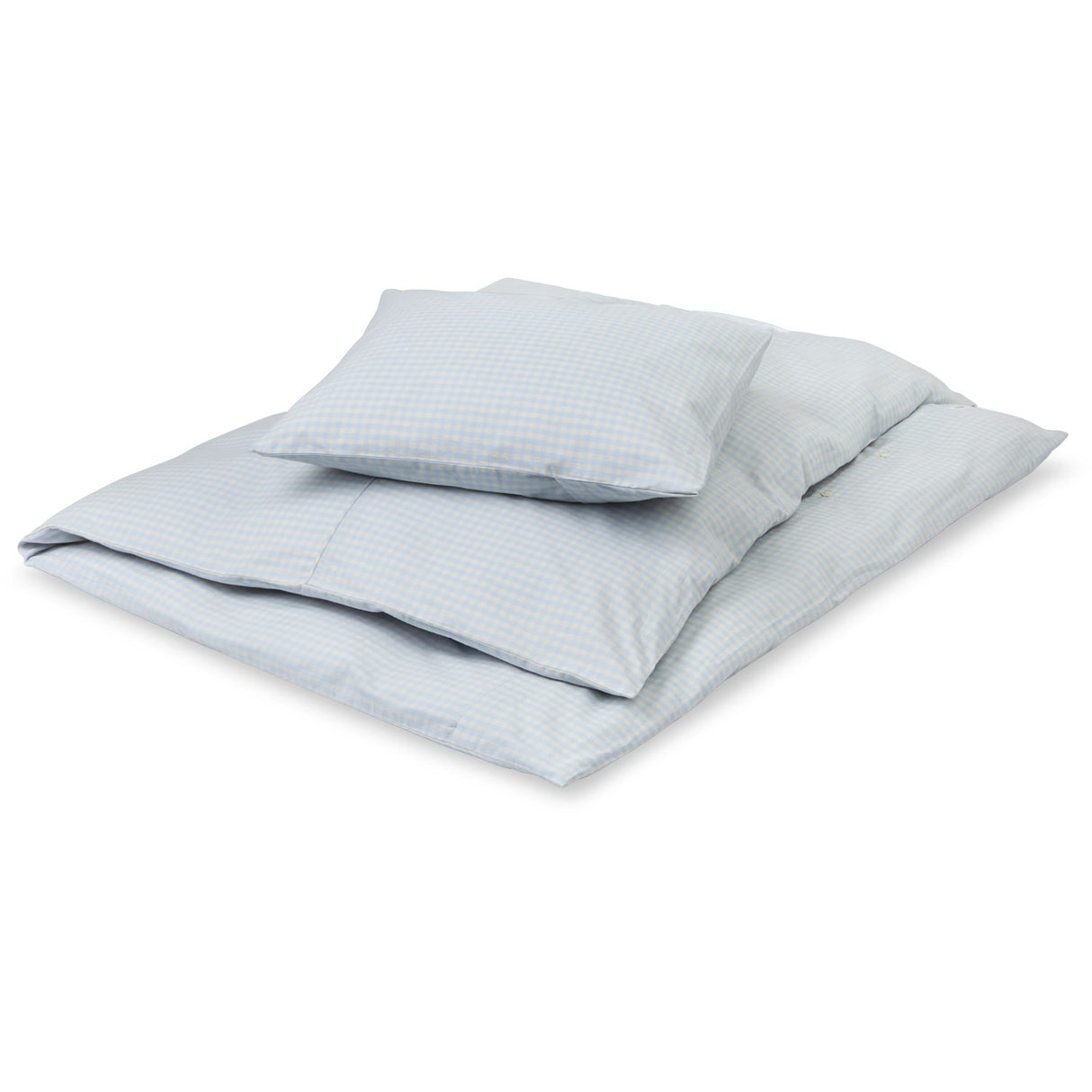 Lalaby Blue Gingham Classic Bedding