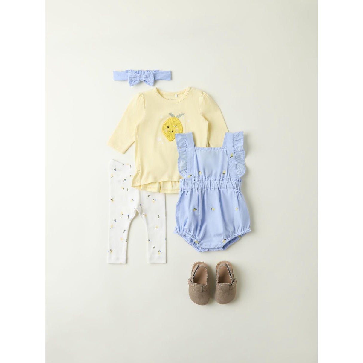Name It Serenity Lemon Derilla Romper