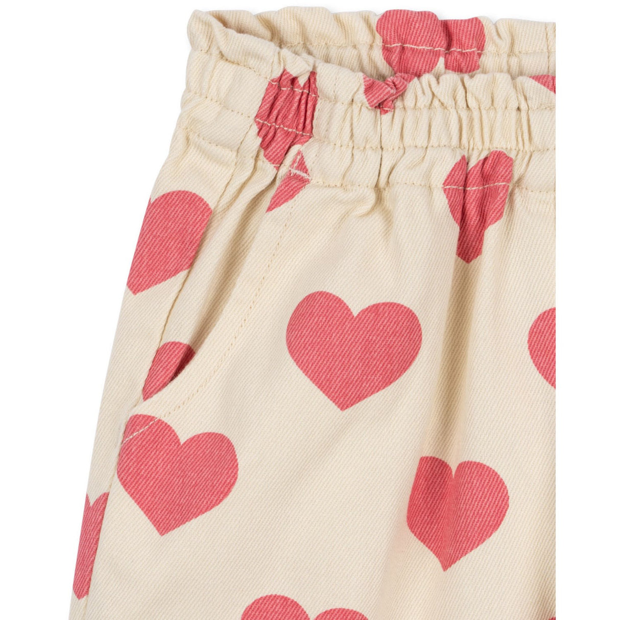 Konges Sløjd Bon Coeur Pink Magot Frill Pants Denim GOTS