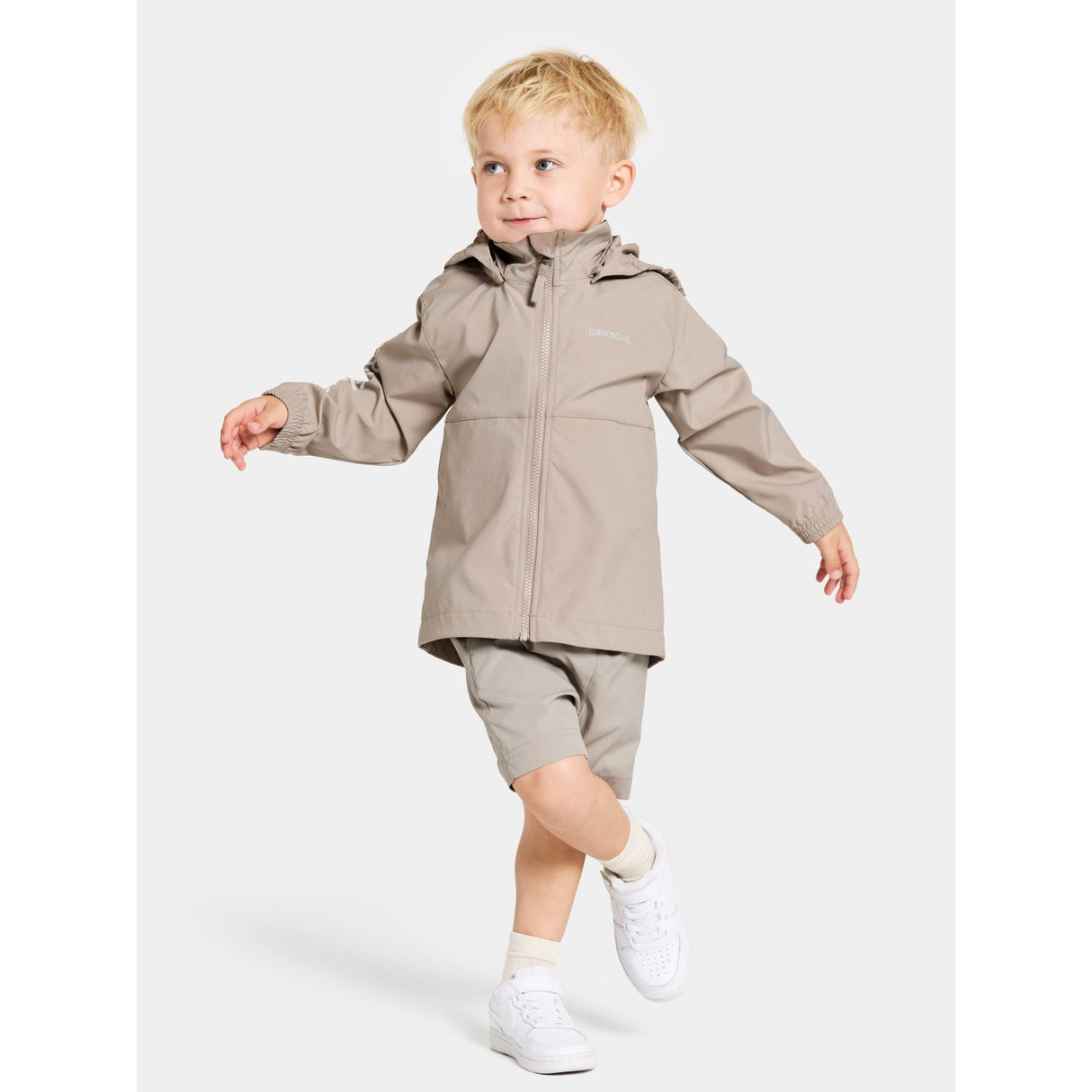 Didriksons Beach Beige Hallon Kids Jacket