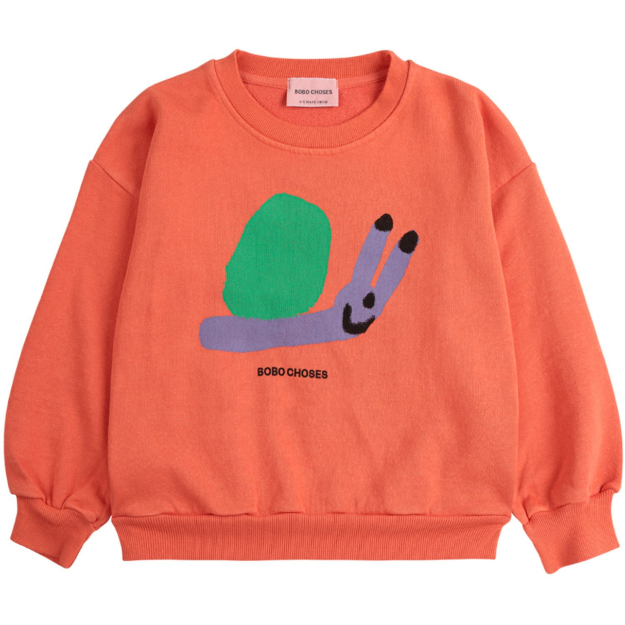 Bobo Choses Red Funny Snail Sweatshirt