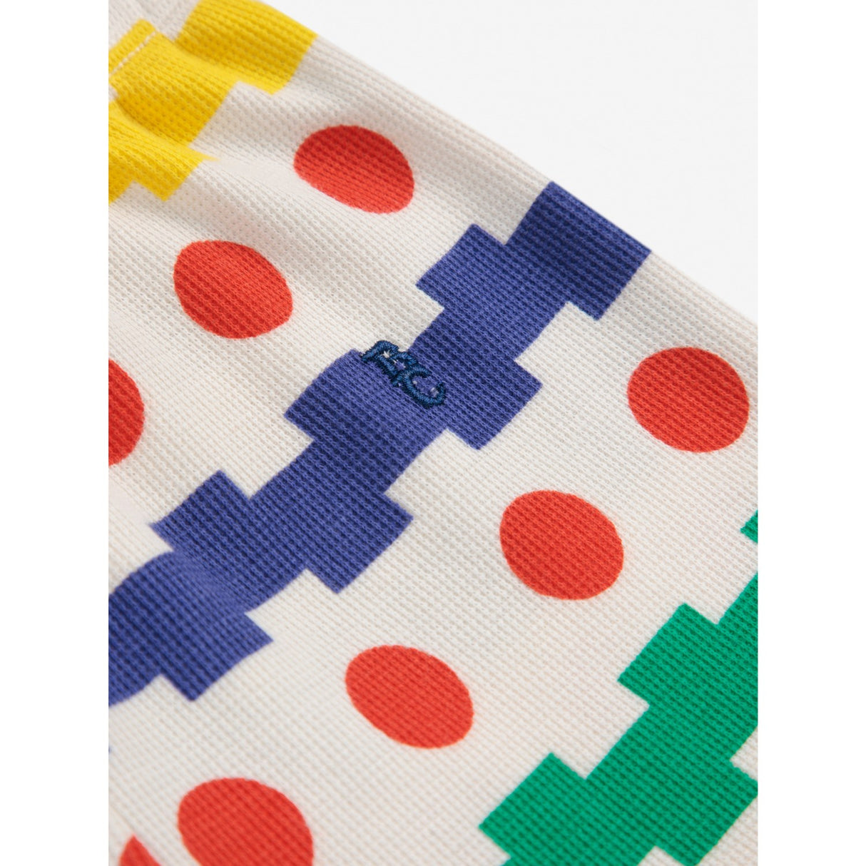 Bobo Choses Multicolor Geometrical All Over Waffle Pants