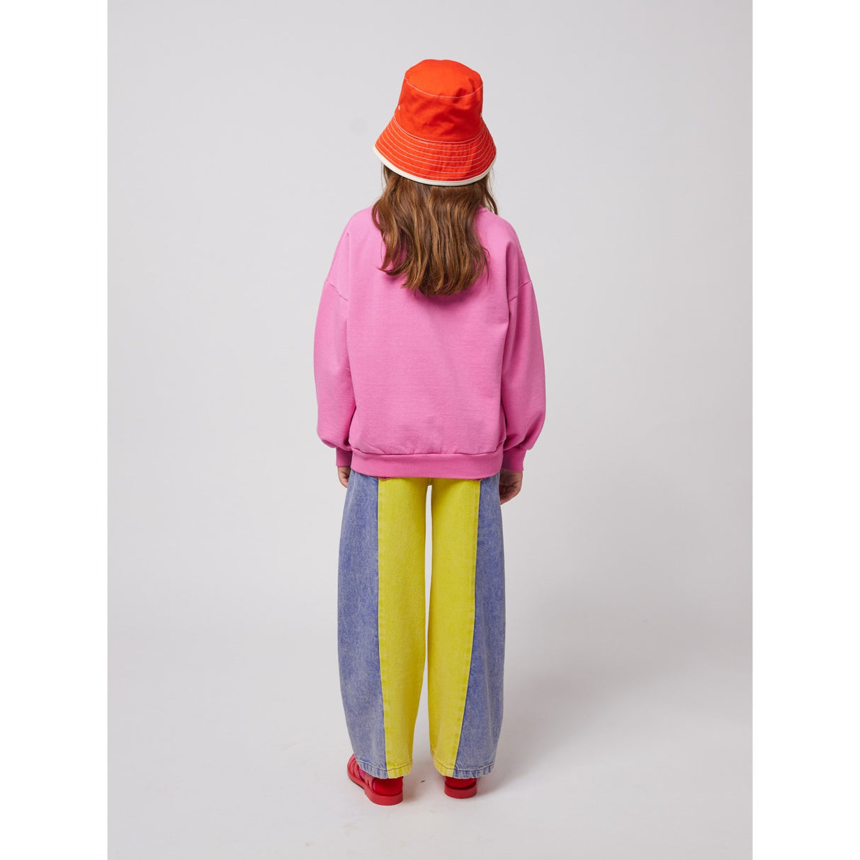 Bobo Choses Fuchsia Joyful Face Sweatshirt