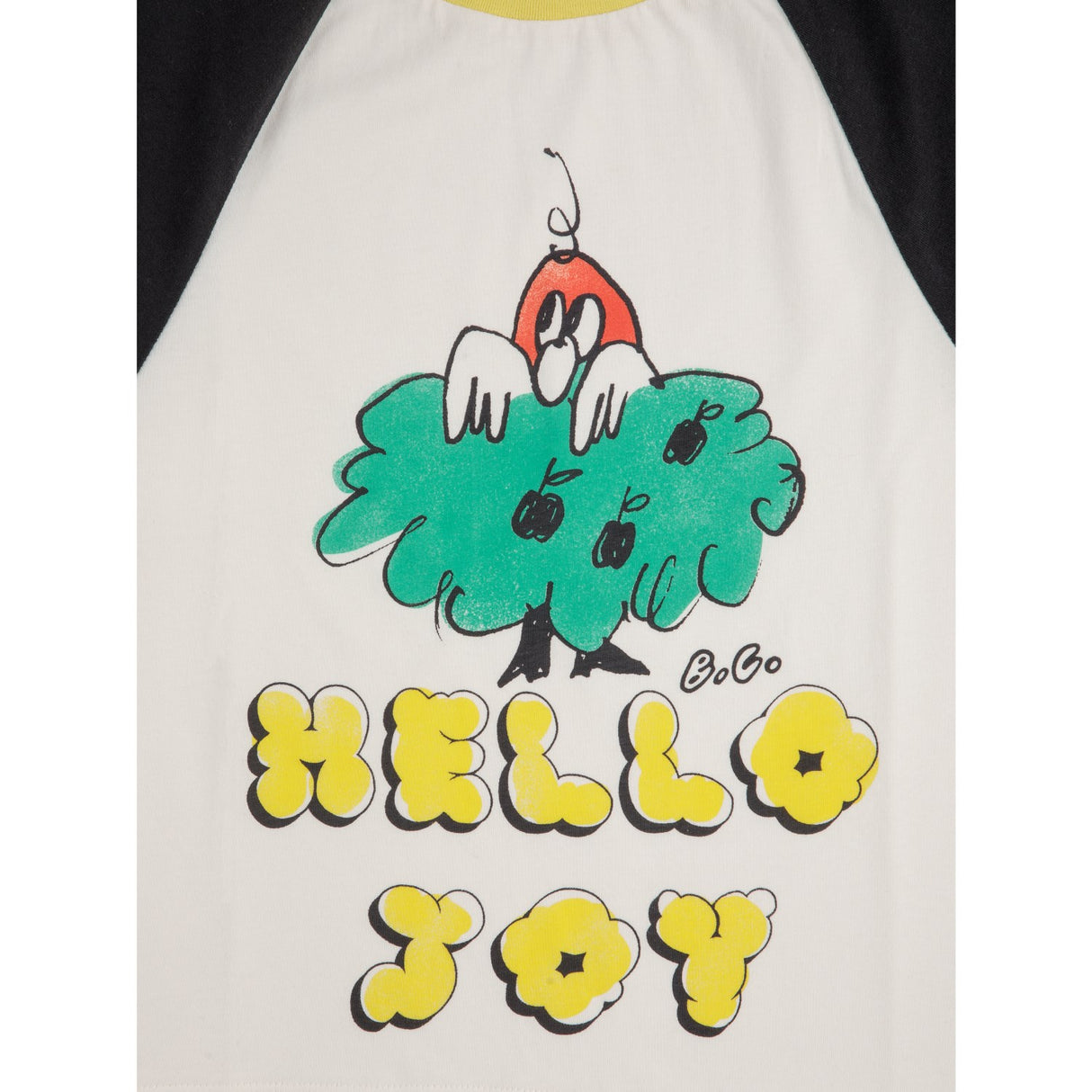 Bobo Choses Offwhite Hello Joy Ranglan Sleeves T-Shirt