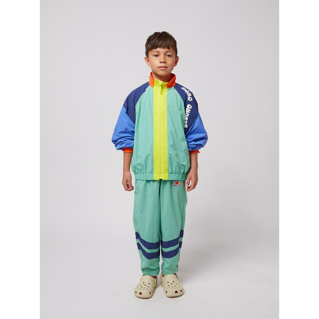 Bobo Choses Multicolor Smiling Color Block Tracksuit Pants