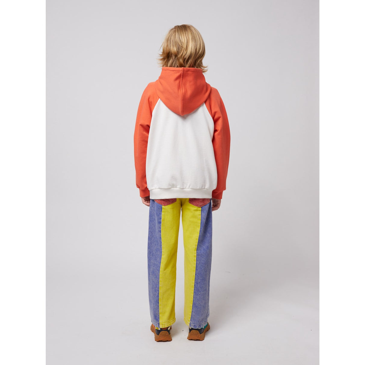 Bobo Choses Multicolor Hello Joy Ranglan Sleeves Hoodie