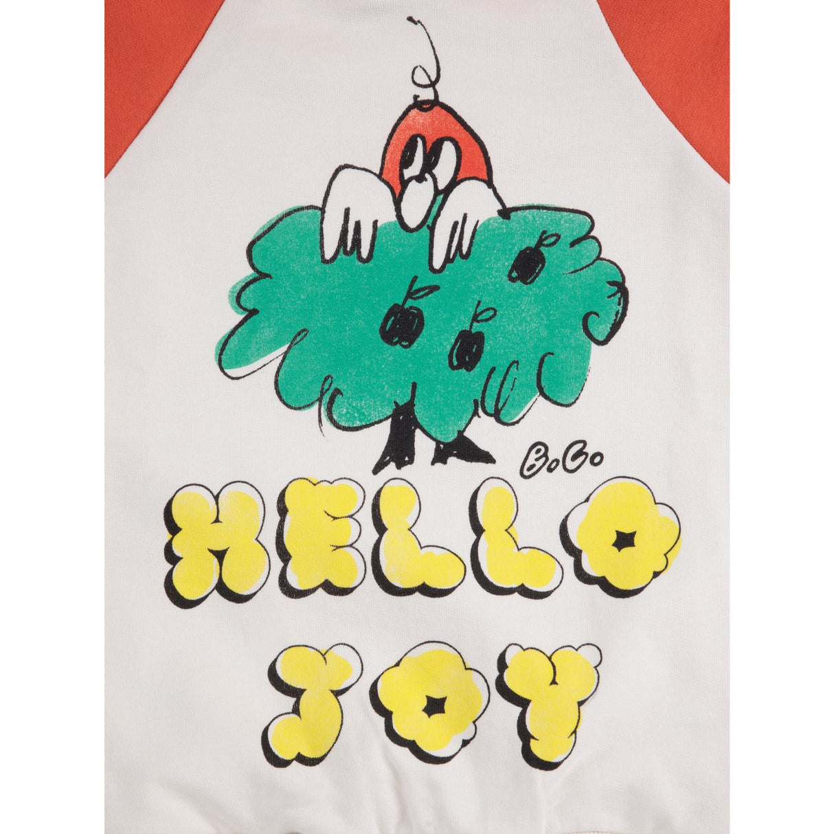 Bobo Choses Multicolor Hello Joy Ranglan Sleeves Hoodie