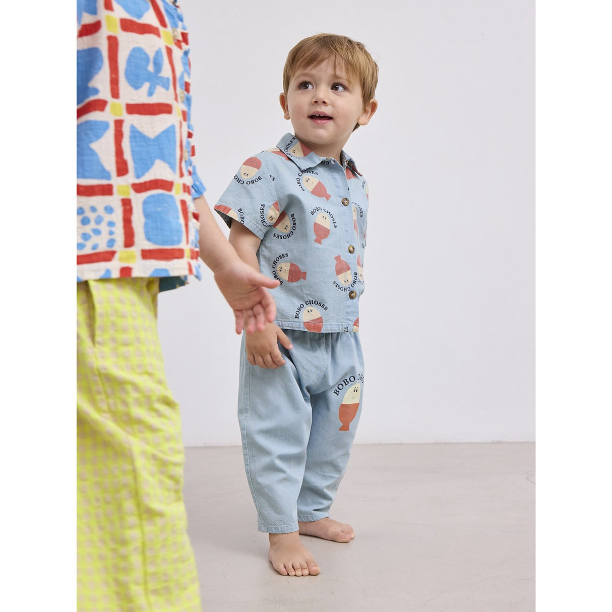 Bobo Choses Light Blue Morning Egg Denim Pants