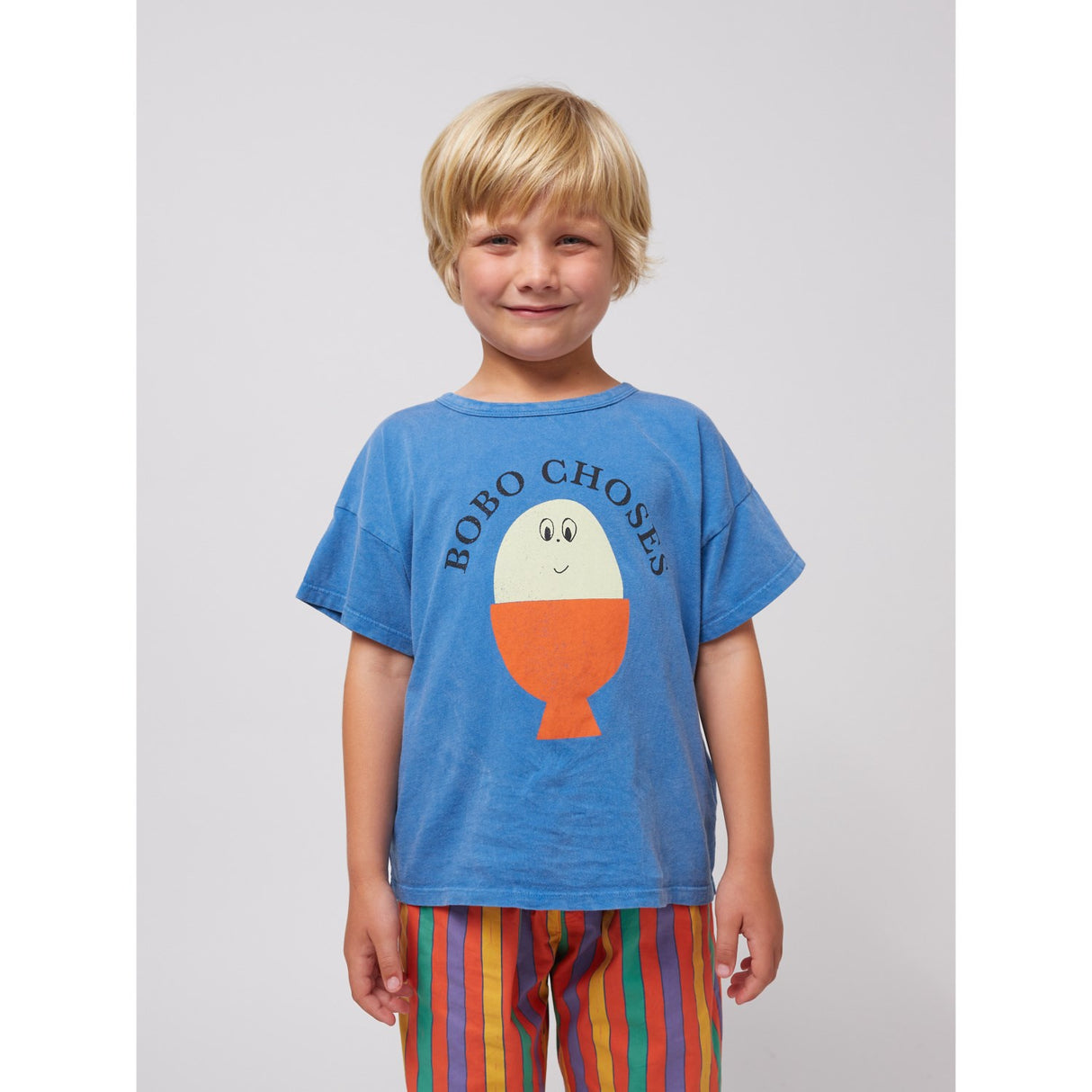 Bobo Choses Light Blue Morning Egg T-Shirt