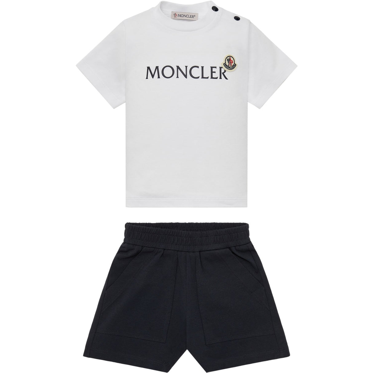 Moncler White Sweat Set