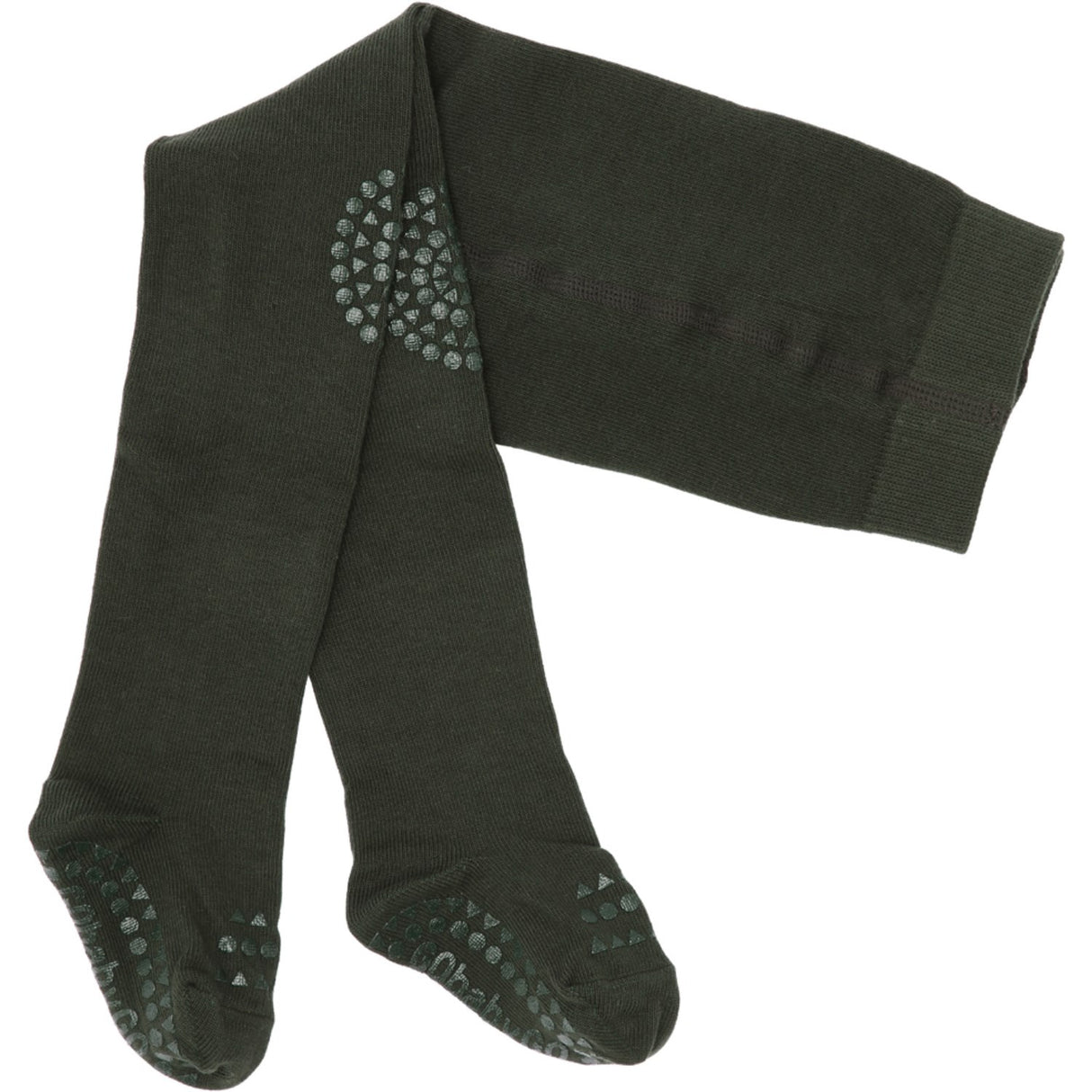 Gobabygo Forest Green Crawling Tights Organic Cotton
