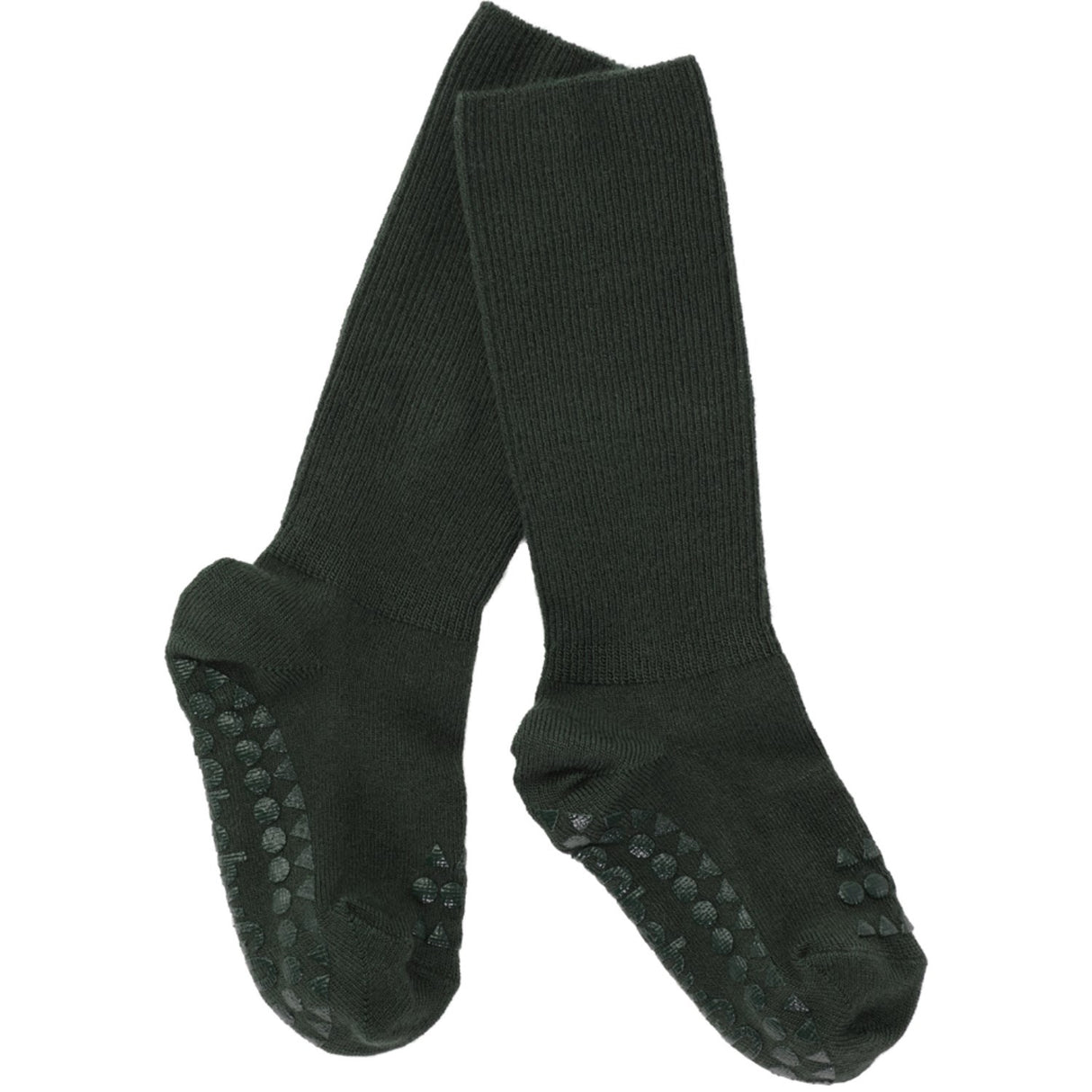 Gobabygo Forest Green Non-Slip Socks Bamboo