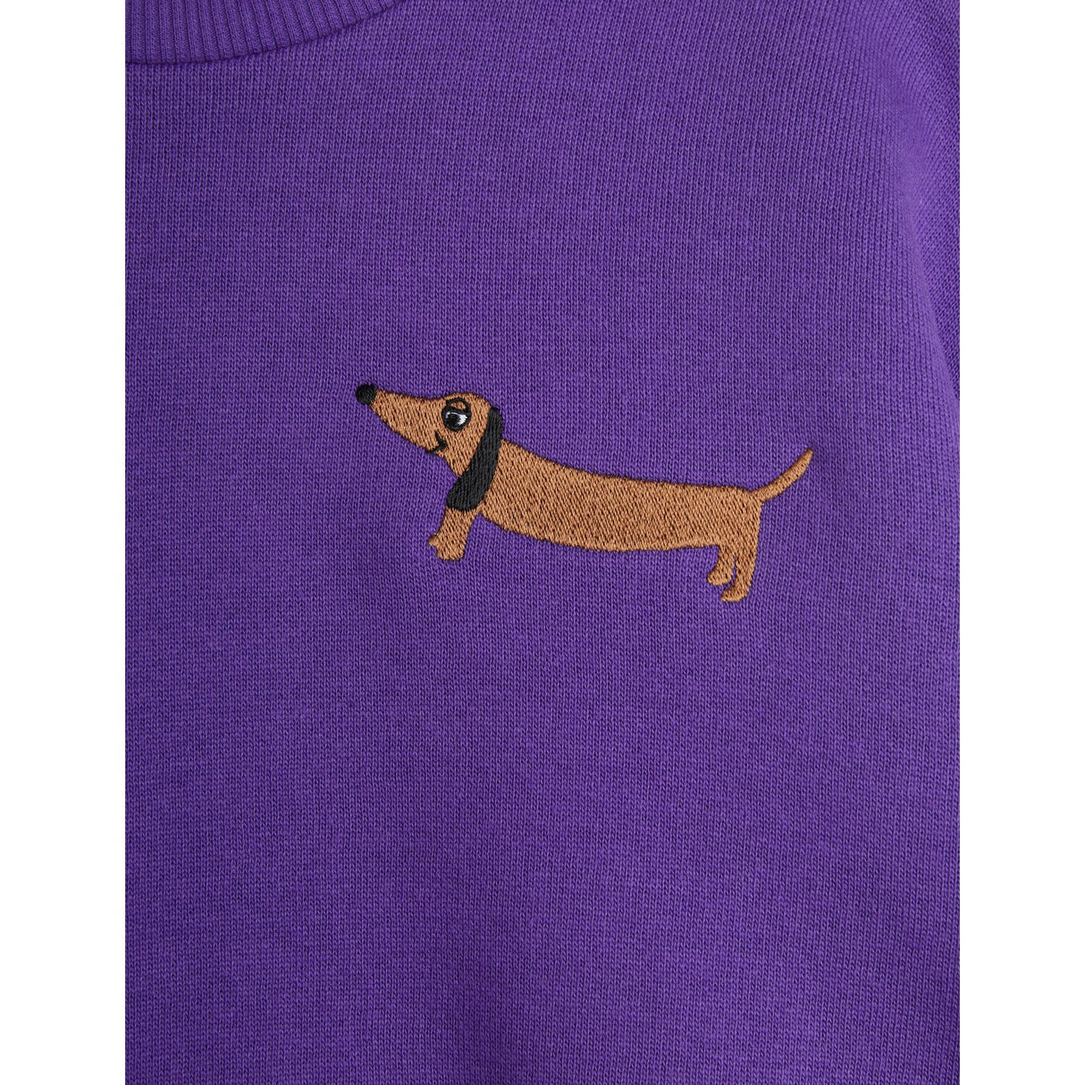 Mini Rodini Purple Dog Embroidery Sweatshirt