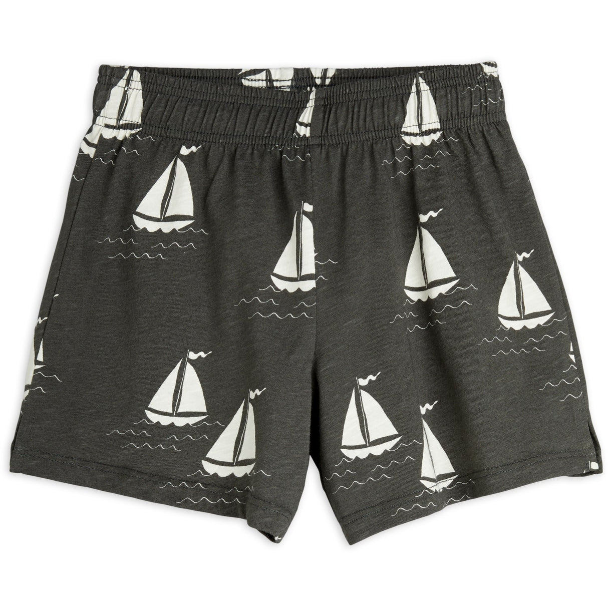Mini Rodini Grey Sailing Boats AOP Shorts