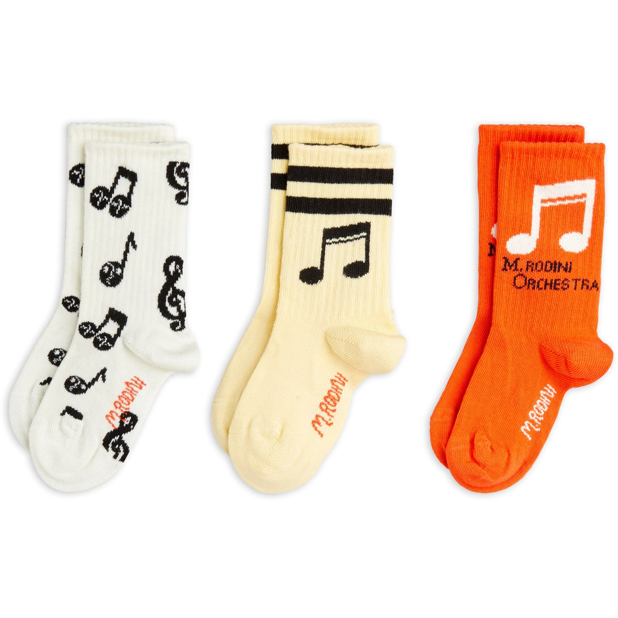 Mini Rodini Multi Note 3-Pack Socks