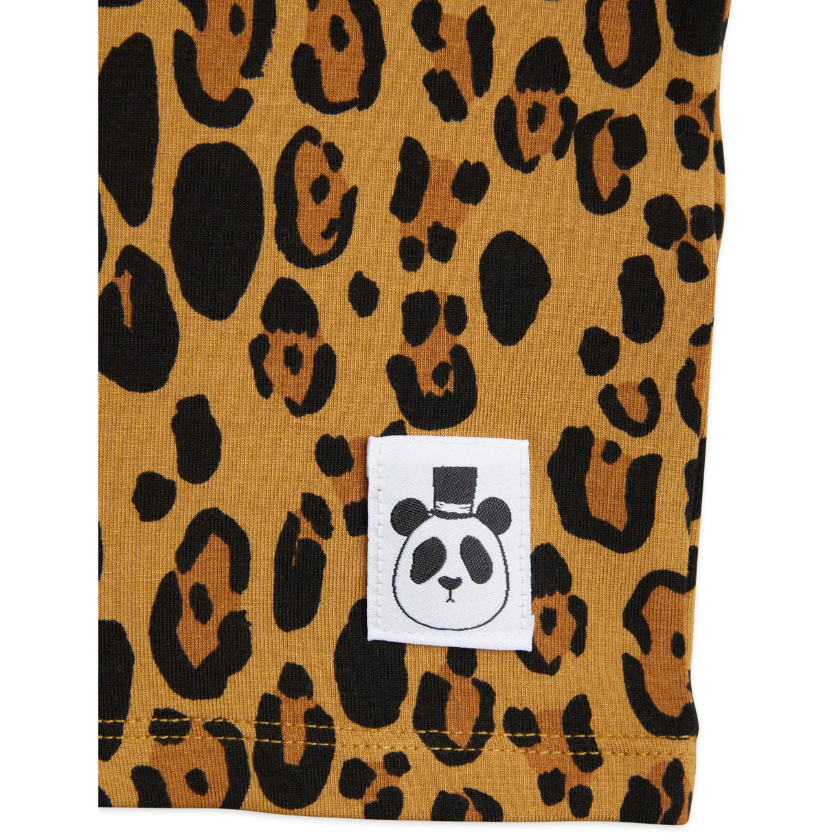 Mini Rodini Beige Basic Leopard T-Shirt