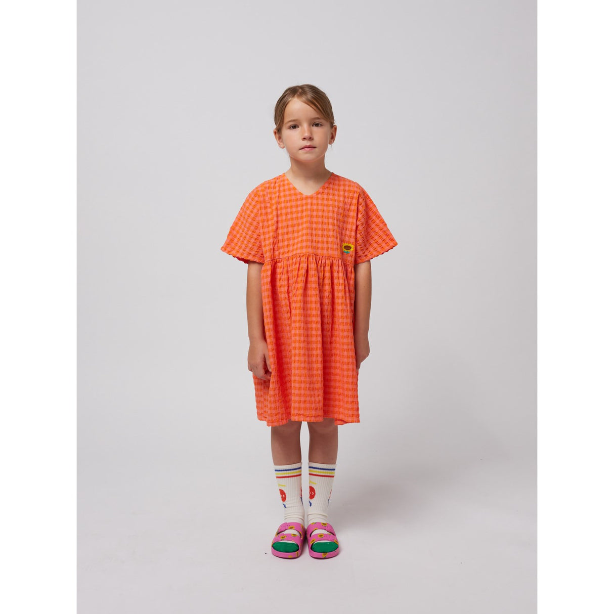 Bobo Choses Fuchsia Vichy Woven Dress