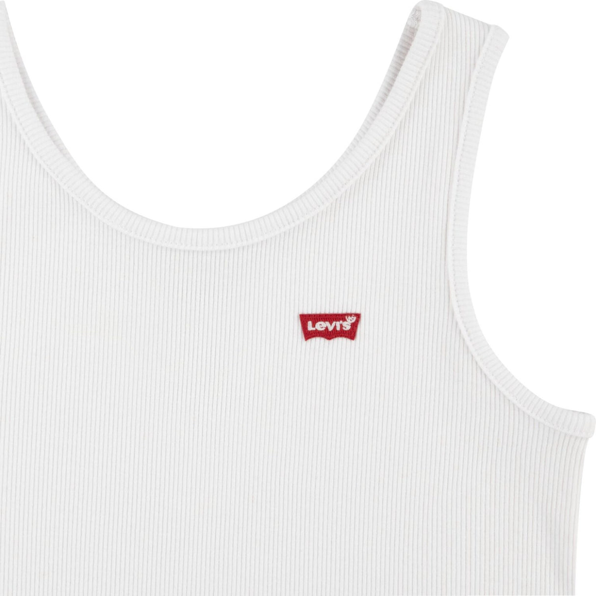 Levi's Bright White Lvg Meet And Greet Ribbed Tank Top