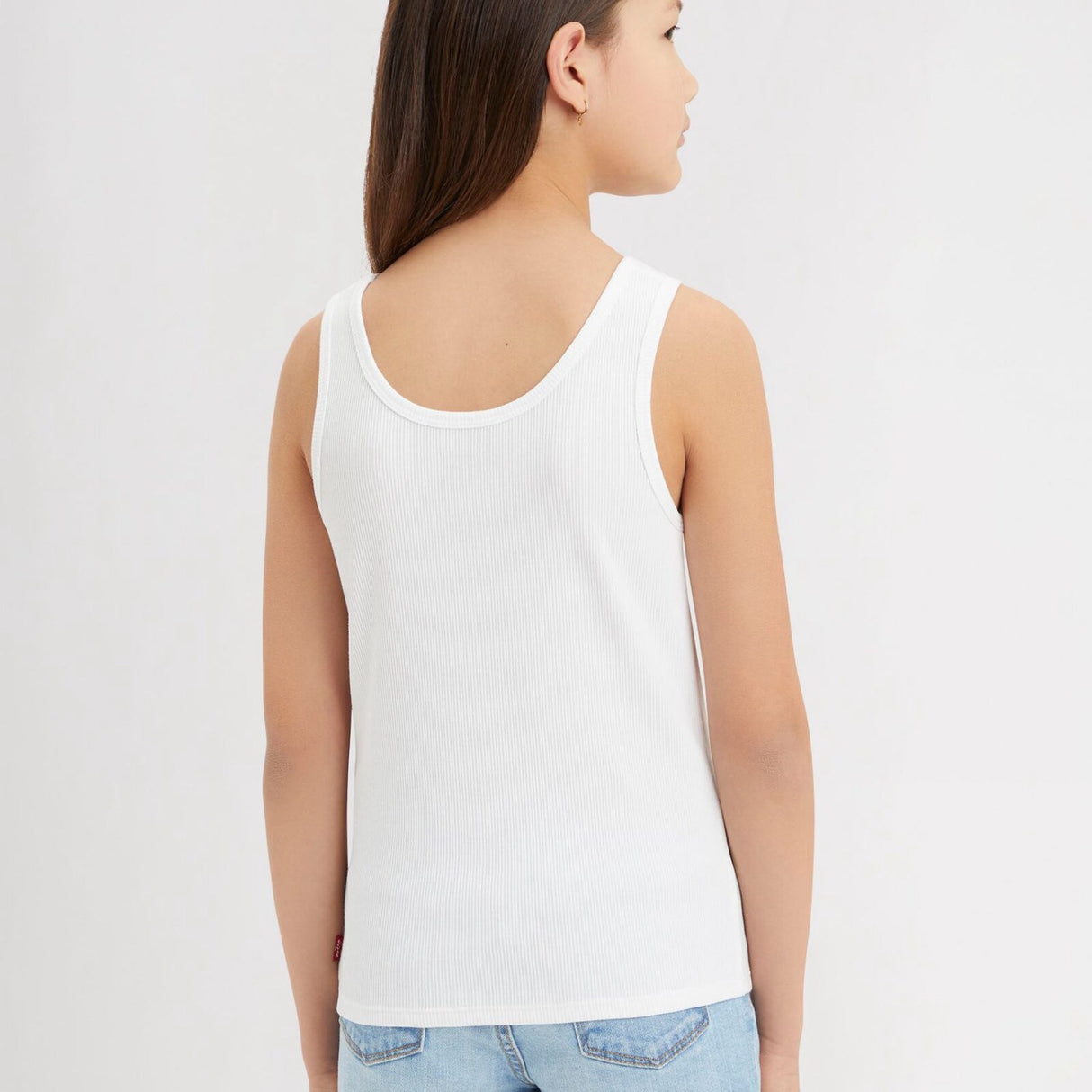 Levi's Bright White Lvg Meet And Greet Ribbed Tank Top