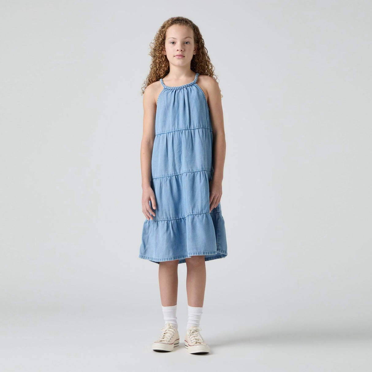 Levi's Hang Up Without Destruction Lvg Halter Tiered Dress
