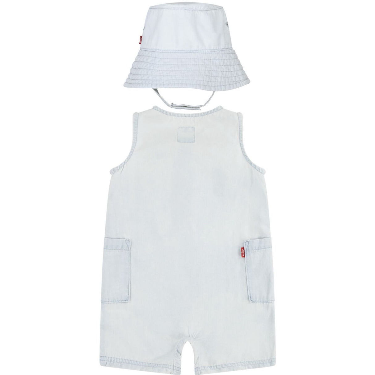 Levi's Blankcanvas Lvb Denim Romper & Bucket Hat