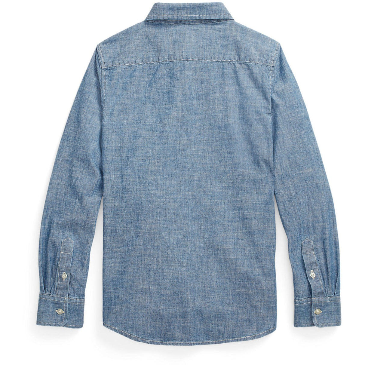 Polo Ralph Lauren Medium Blue Wash Girl Button Front Shirt