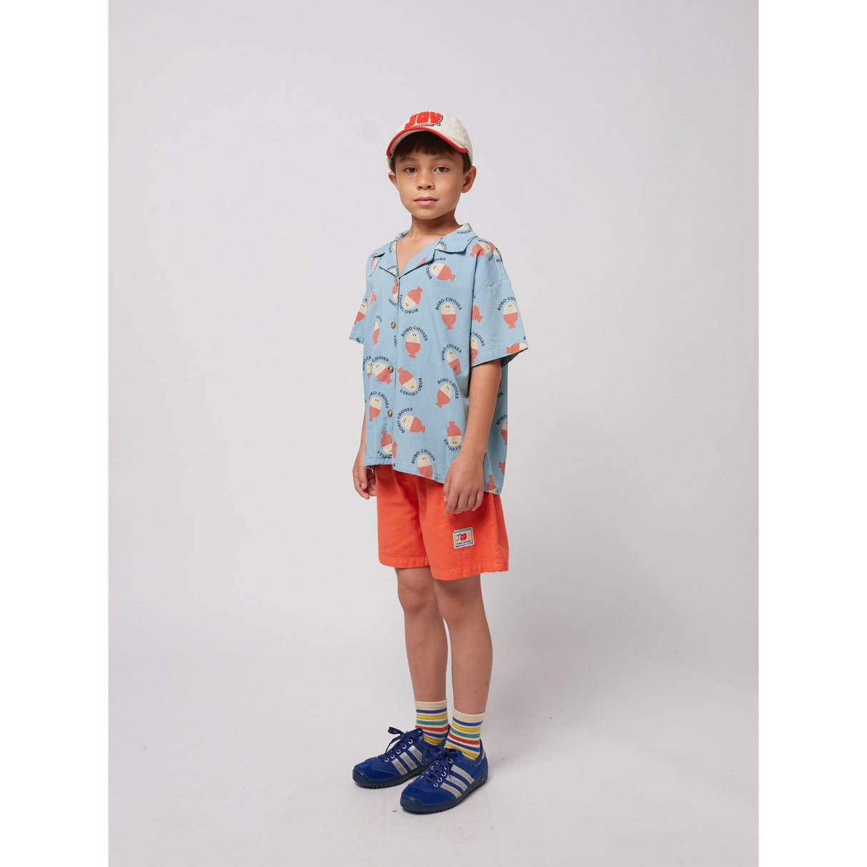 Bobo Choses Light Blue Morning Egg All Over Light Denim Shirt