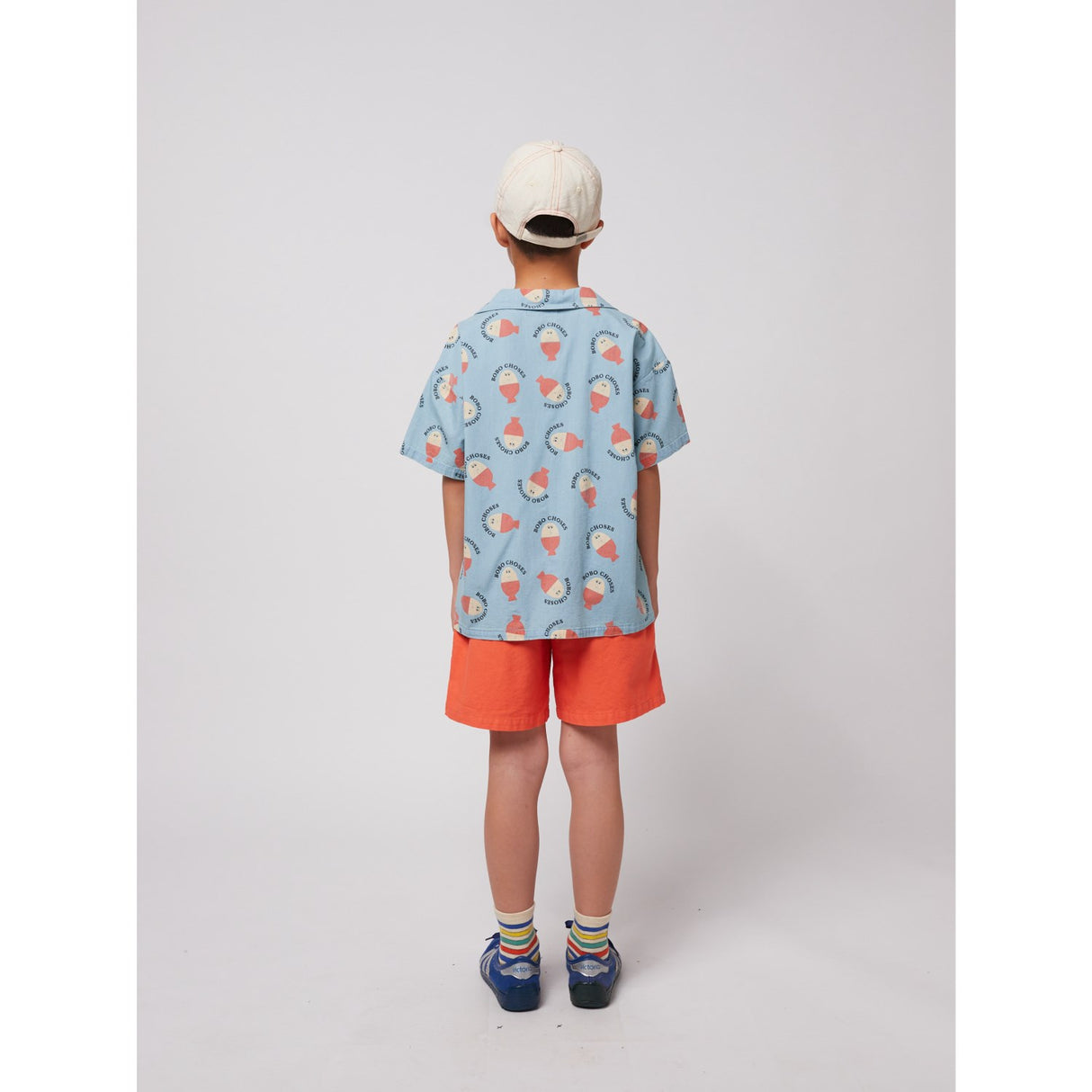 Bobo Choses Light Blue Morning Egg All Over Light Denim Shirt