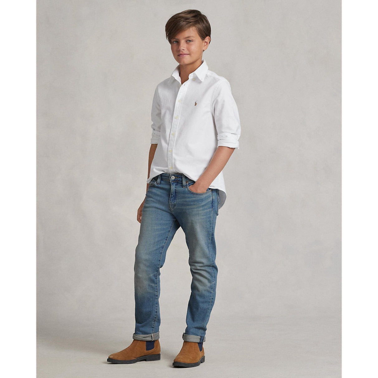 Polo Ralph Lauren White Boy Sport Shirt