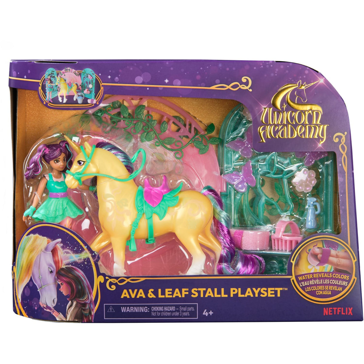 Unicorn Academy Ava & Leaf Stall Playset