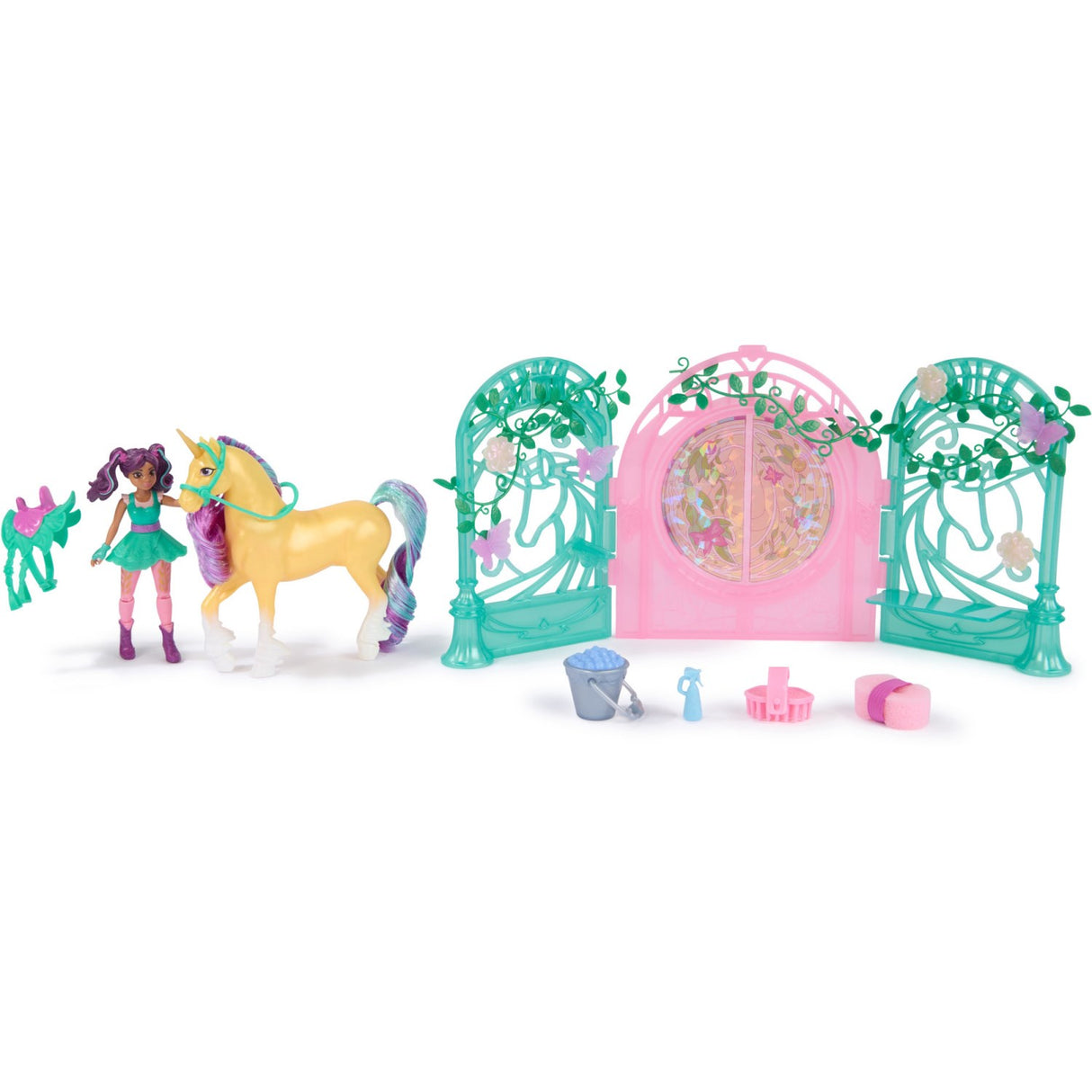 Unicorn Academy Ava & Leaf Stall Playset