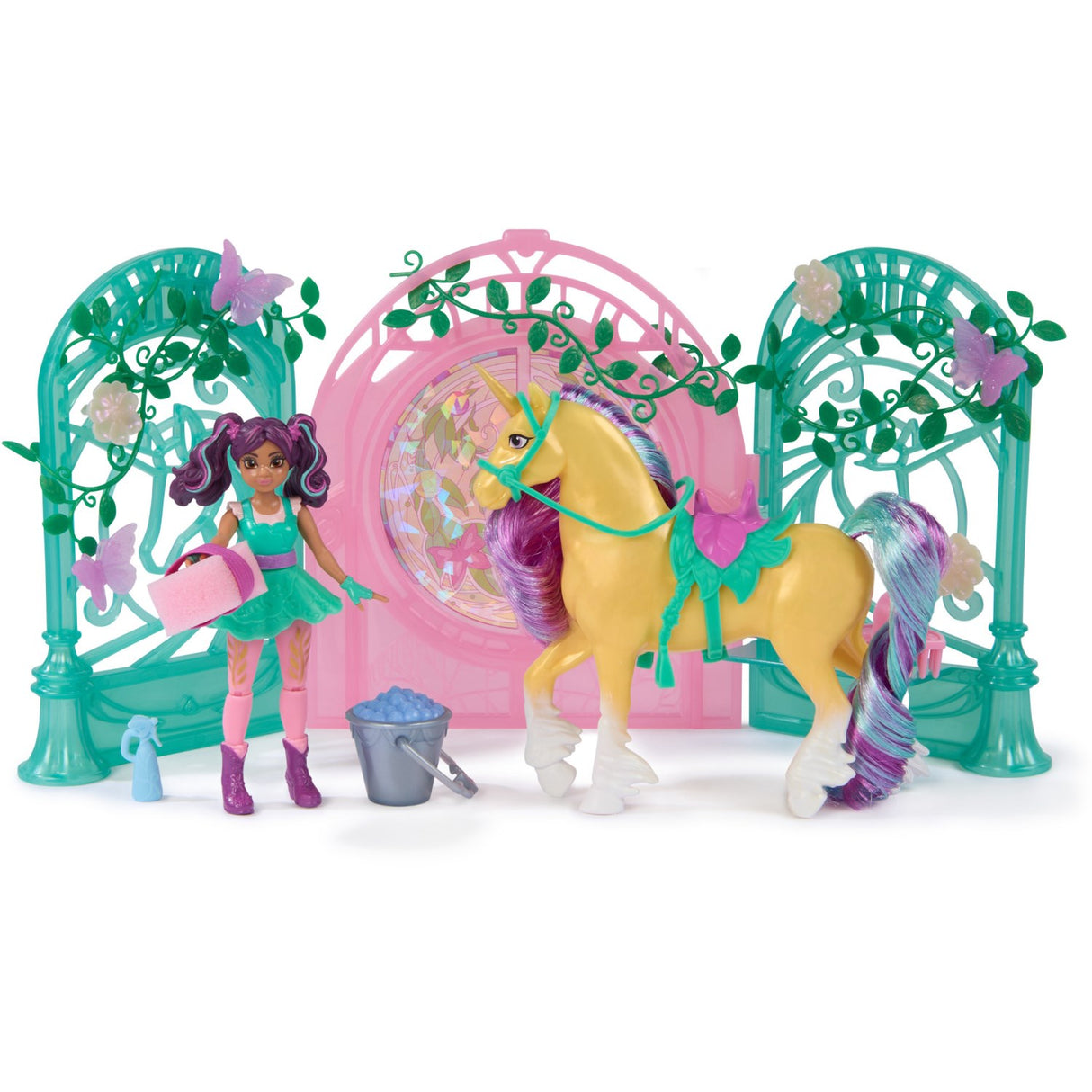 Unicorn Academy Ava & Leaf Stall Playset