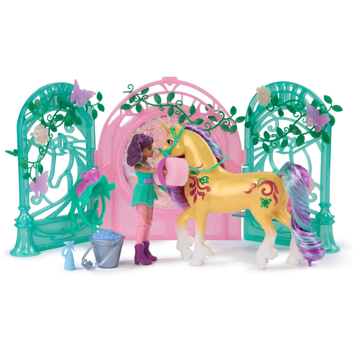 Unicorn Academy Ava & Leaf Stall Playset