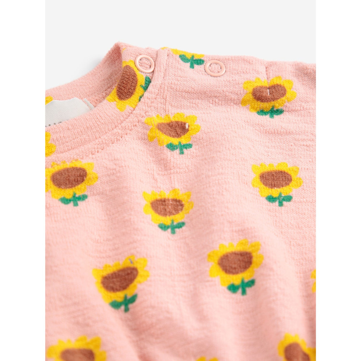 Bobo Choses Light Pink Sunflower All Over Dress