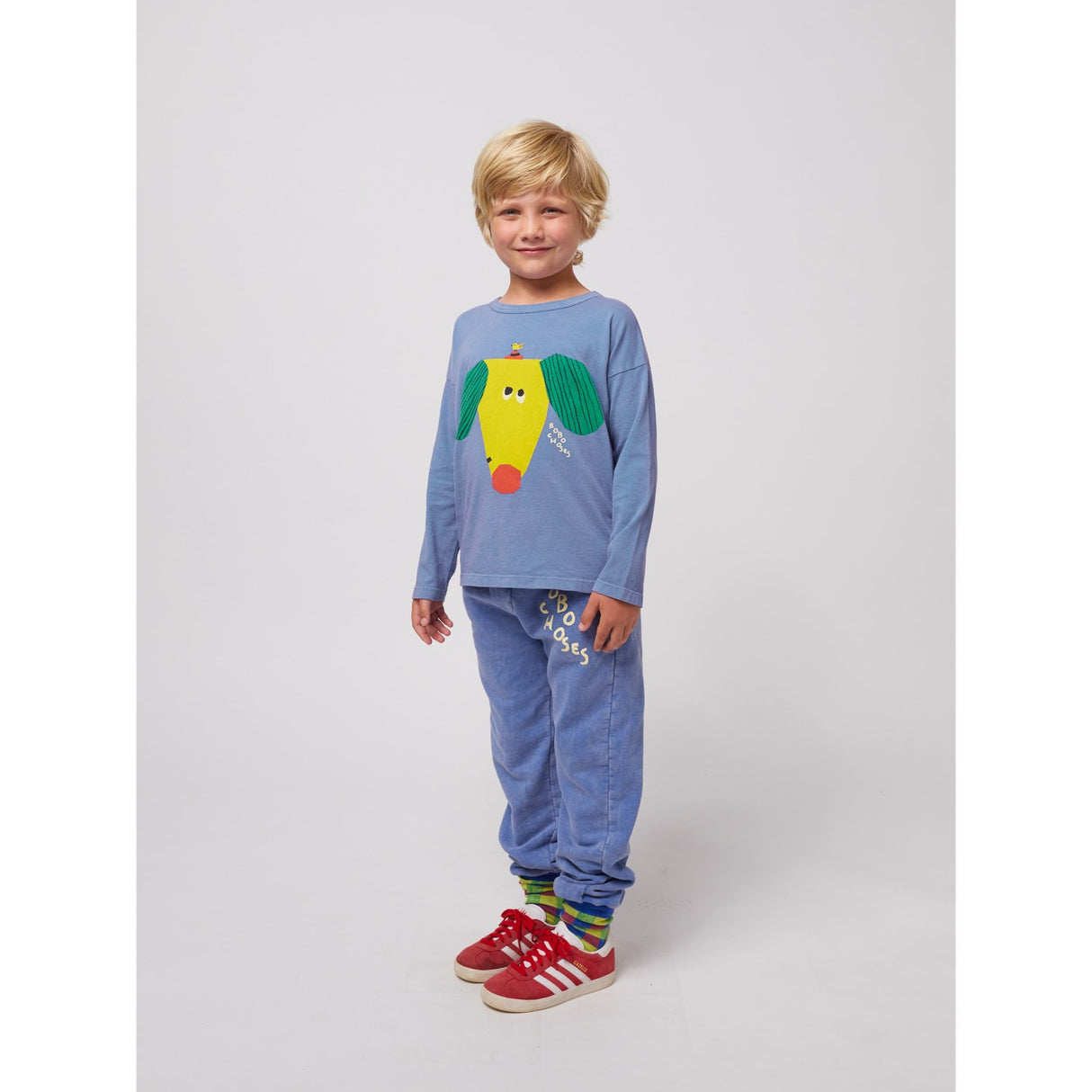 Bobo Choses Blue Happy Dog Blouse