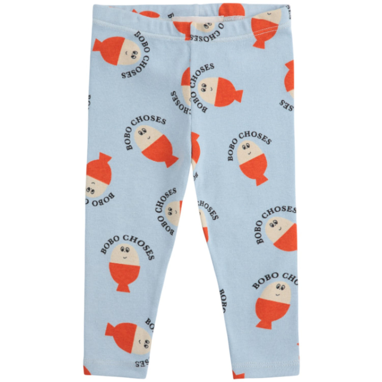 Bobo Choses Light Blue Morning Egg All Over Leggings