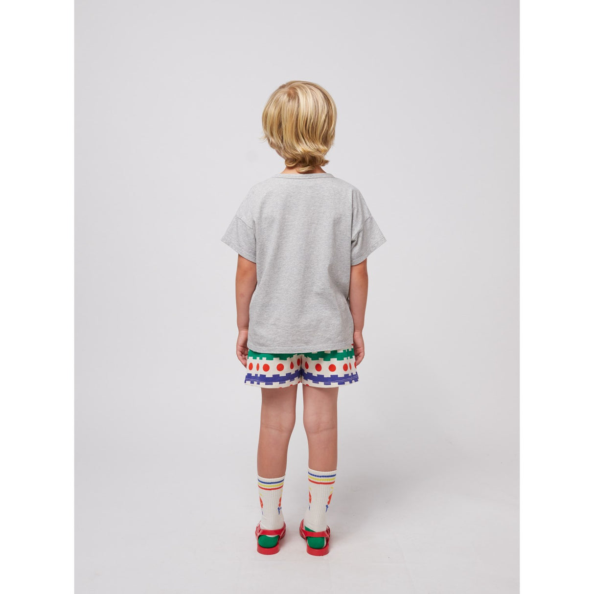 Bobo Choses Heather Grey A Day At The Beach T-Shirt
