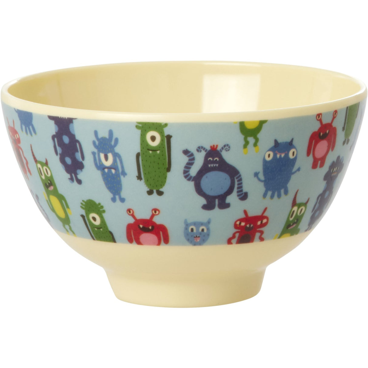 Rice Melamine Bowl With Monsters Print - Small - 300 Ml