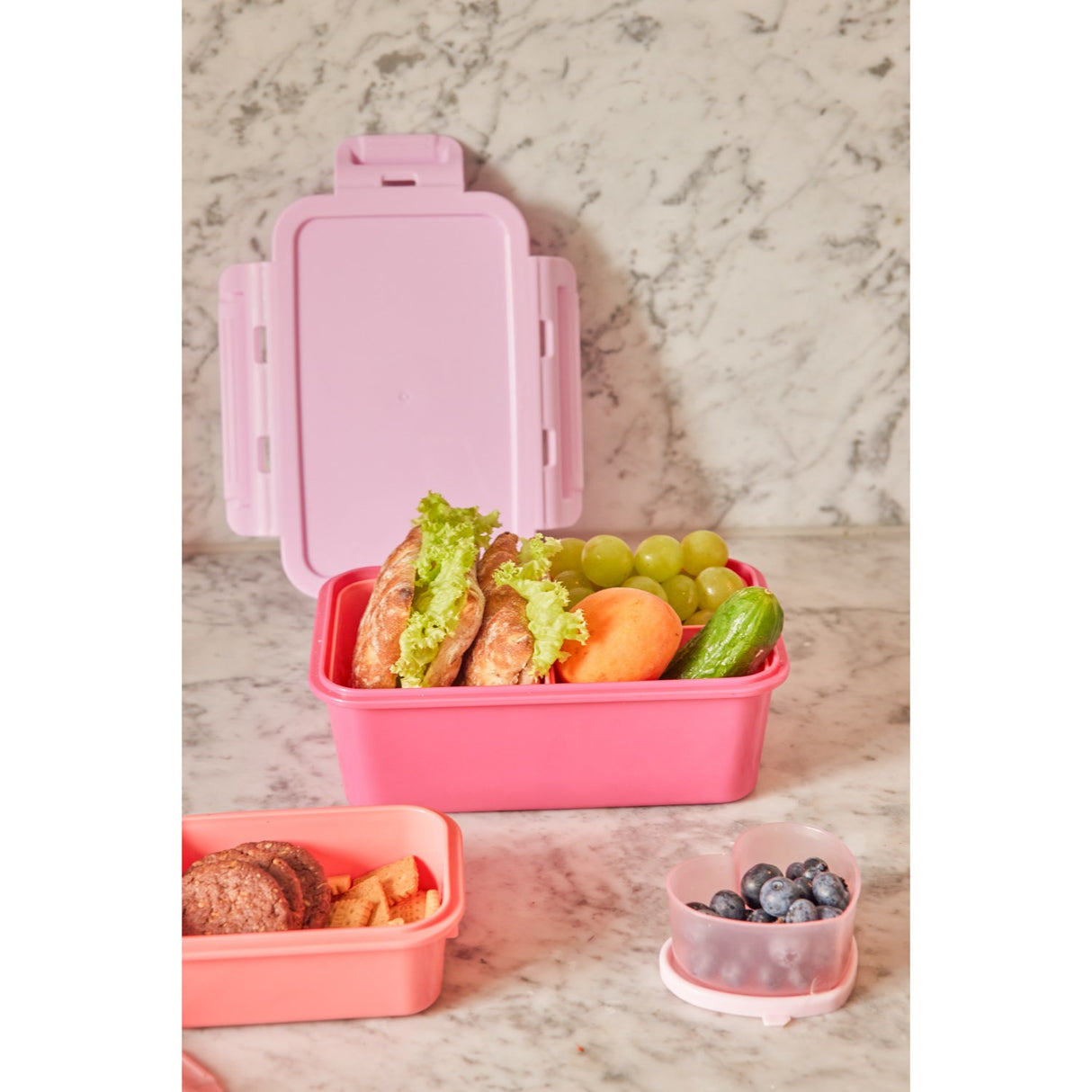 Rice Lunchbox With 3 Inserts In Flower Power Colors