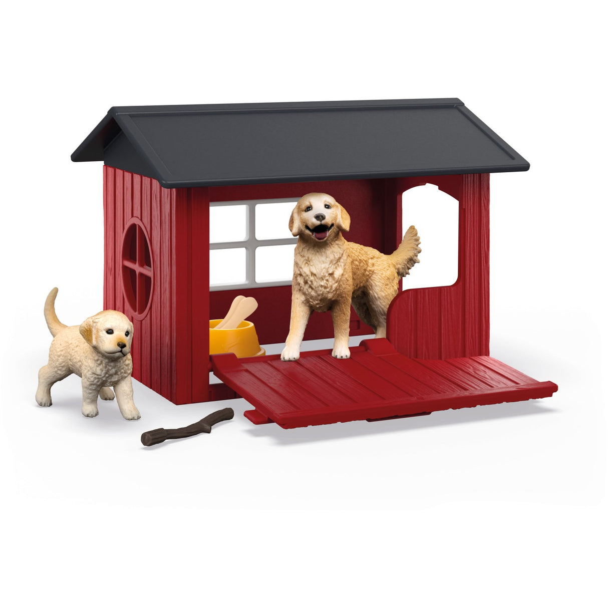 Schleich Dog Kennel With 2 Golden Retrievere