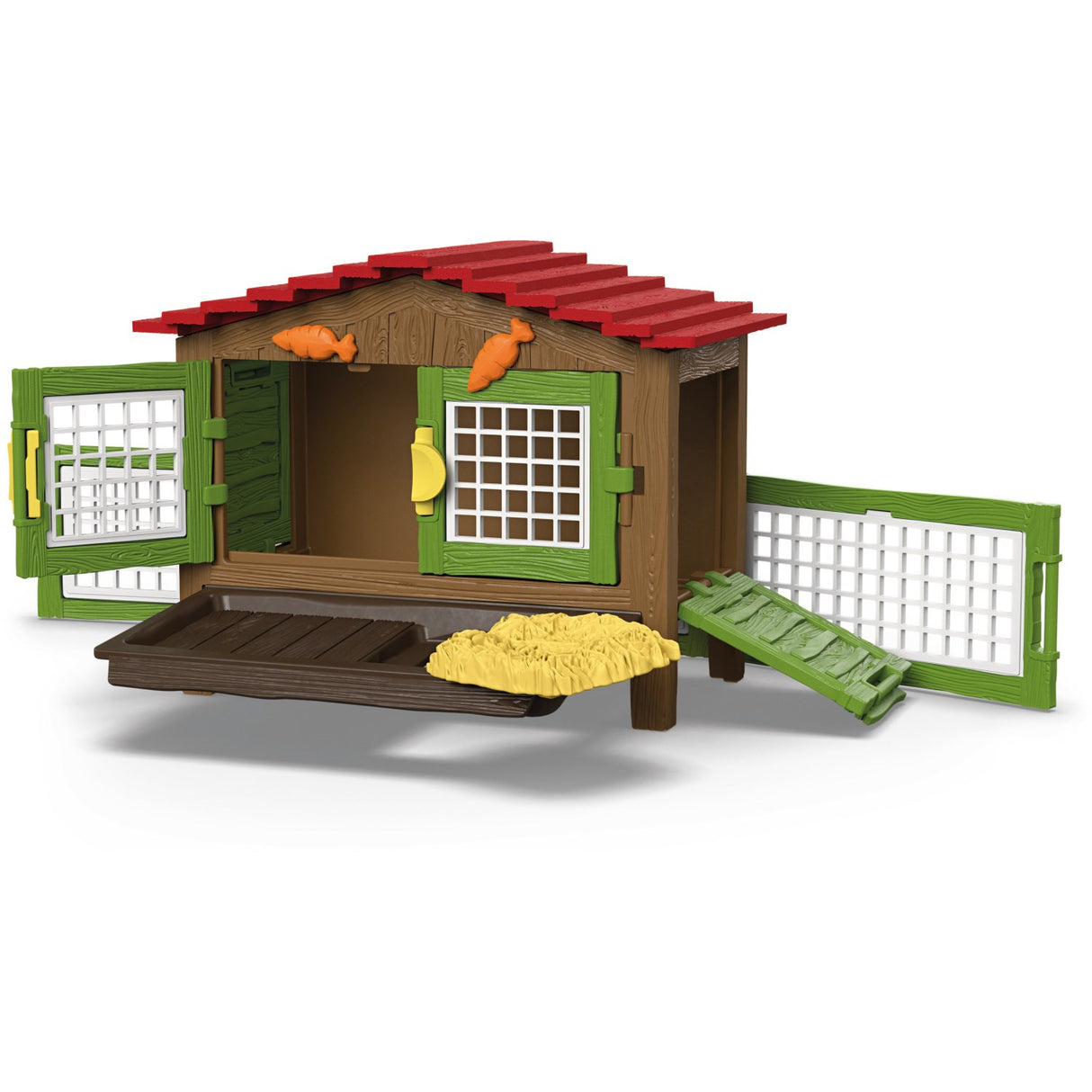 Schleich Rabbit Hutch With 3 Rabbits