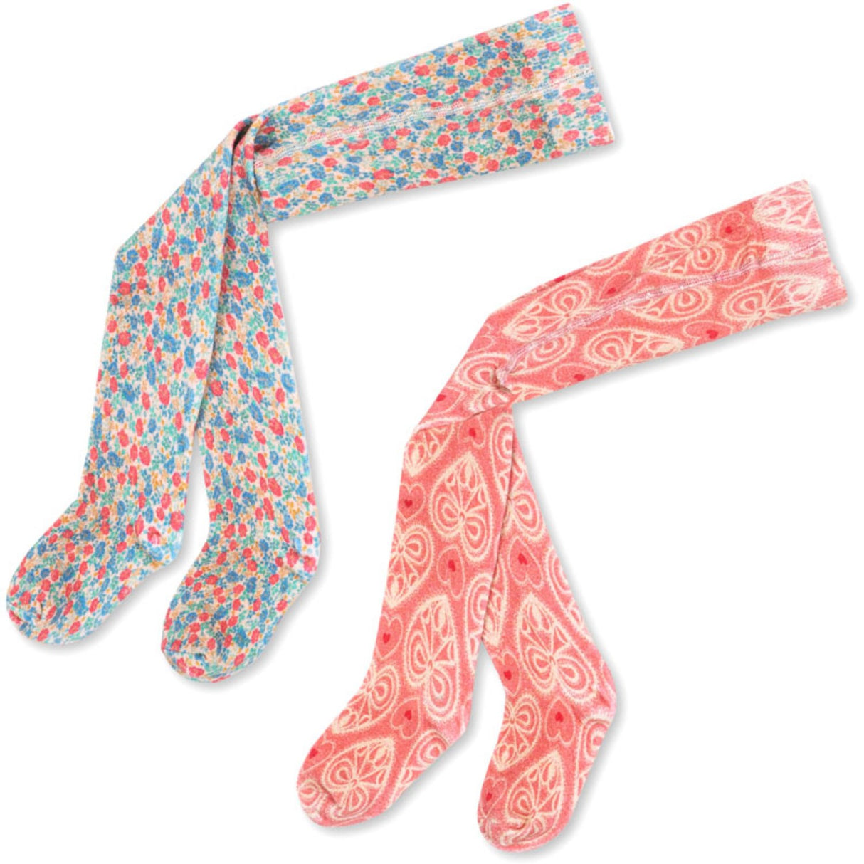 Konges Sløjd Fiola/Lacy Pink 2 Pack Printed Stocking Ocs