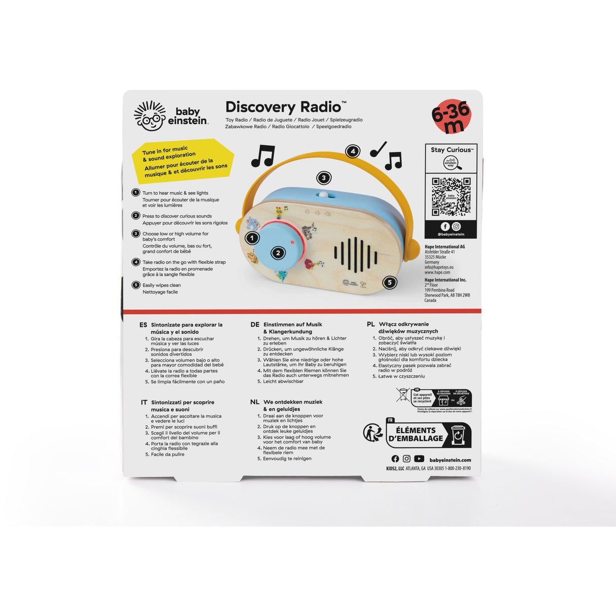 Hape Baby Einstein Learning Radio