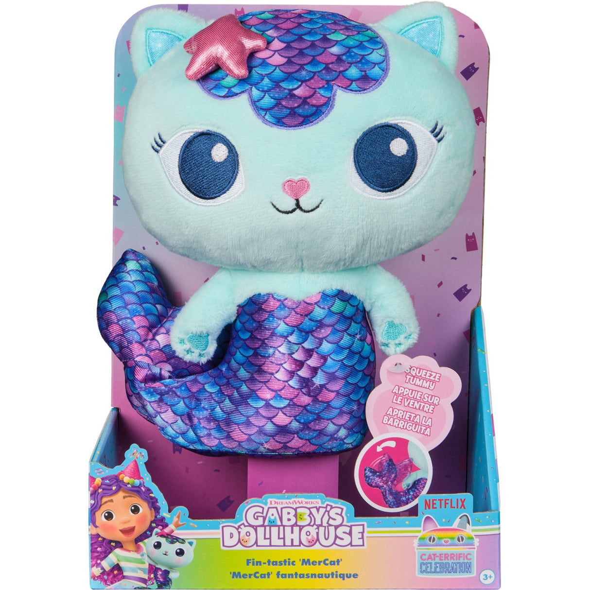 Gabby's Dollhouse Deluxe Plush MerCat 25 Cm