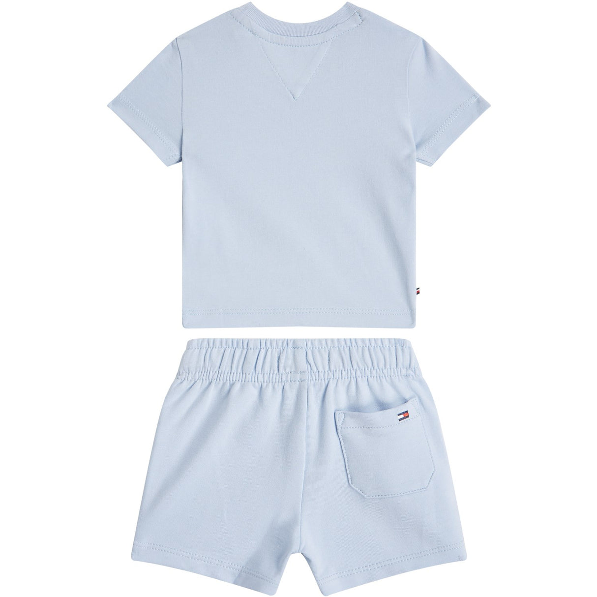Tommy Hilfiger Breezy Blue Monotype Tee And Short Set