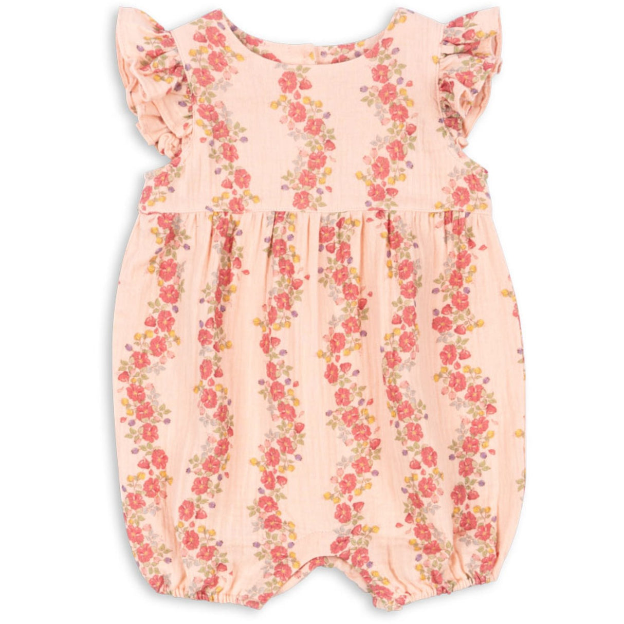 Konges Sløjd Floria Pink Coco Frill Romper Gots