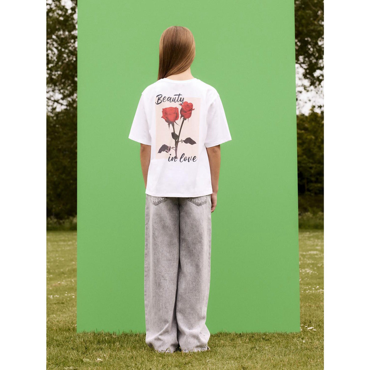 Name It Bright White Delik Regular T-Shirt